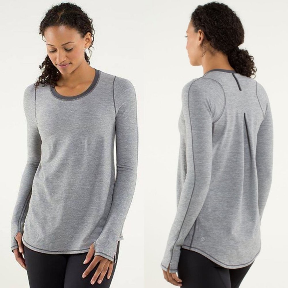 lululemon athletica Gray Long Sleeve Top
